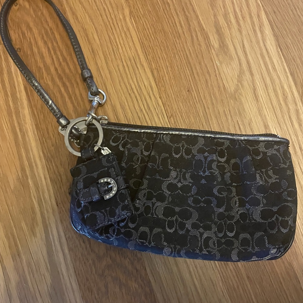 Coach wristlet and matching book keychain